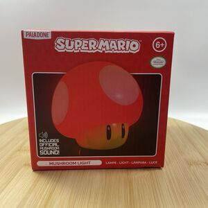 Super Mario Bros Mushroom Light with Sound Night Mood Light Up Decor Lamp